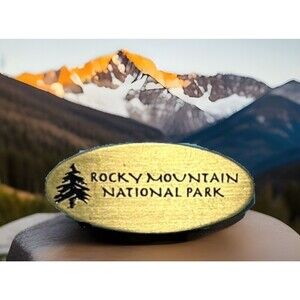 Rocky Mountain National Park -polished Brass Souvenir  Travel Pin